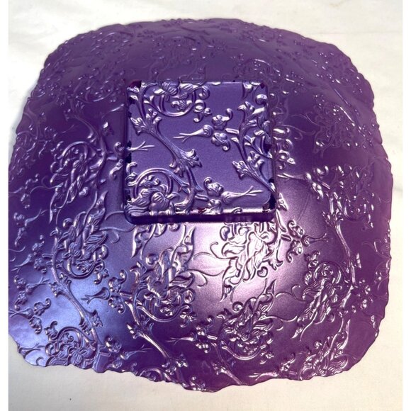 AKCAM Turkish Purple Iridescent Luster Dish Bowl Hand Made Decor - Picture 4 of 4